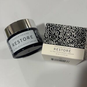Naked & Thriving Restore Ultra-Rich Night Cream - Black and Silver